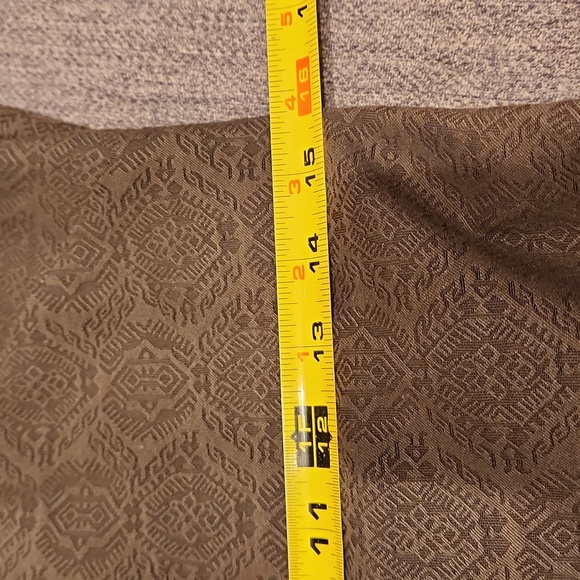 Elie Tahari Brown Print Fitted Zip Back Shift Dress Cap Sleeve SZ 6 - Picture 11 of 13